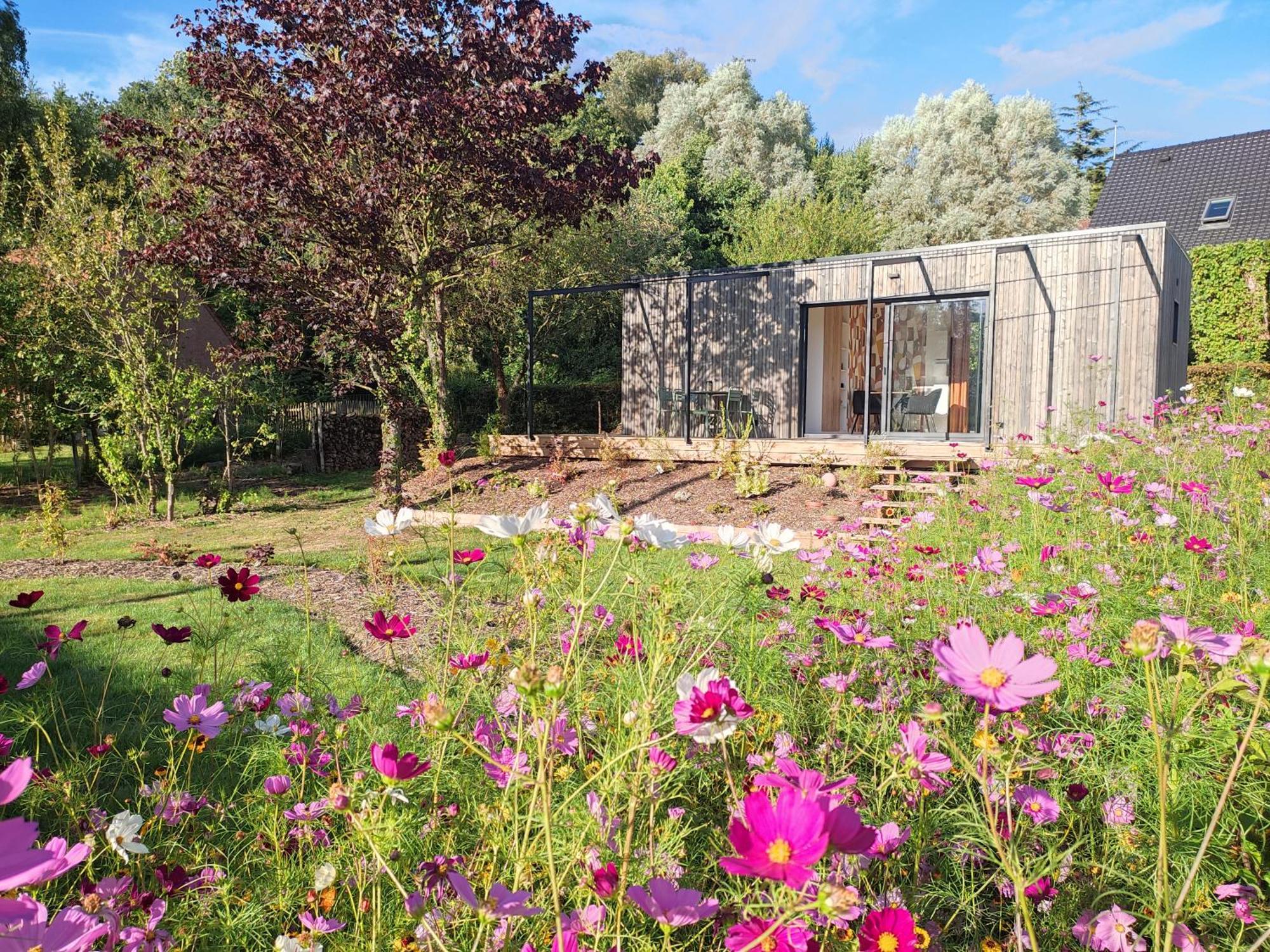 L'Ermitage - L'Ecolodge Des Monts Des Flandres - Au Coeur De 800M2 De Jardin Prive Saint-Jans-Cappel Exterior photo